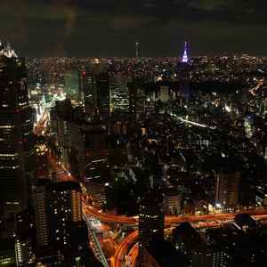 式場からの景色。東京一高い場所で結婚式ができるとのことです。