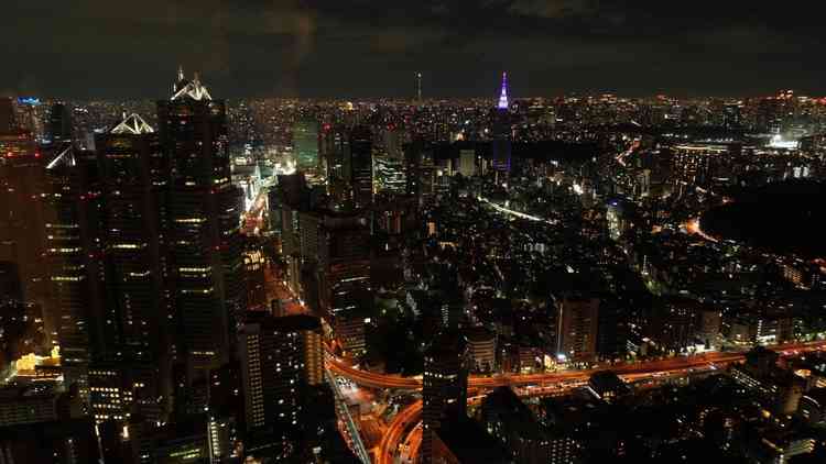 式場からの景色。東京一高い場所で結婚式ができるとのことです。