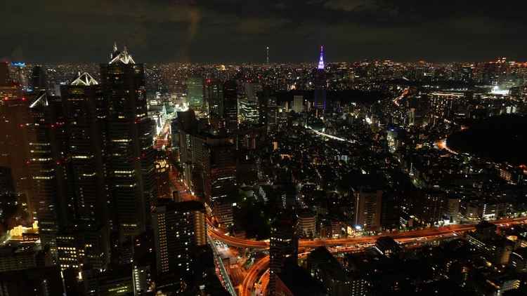 式場からの景色。東京一高い場所で結婚式ができるとのことです。