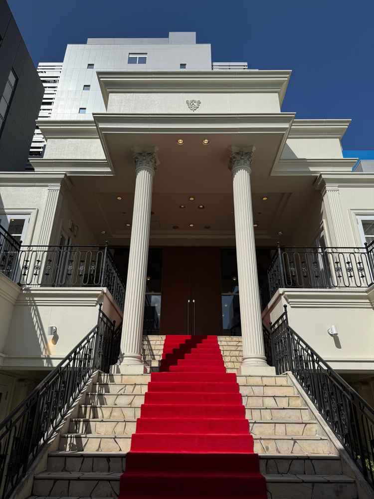 チャペル前の外階段