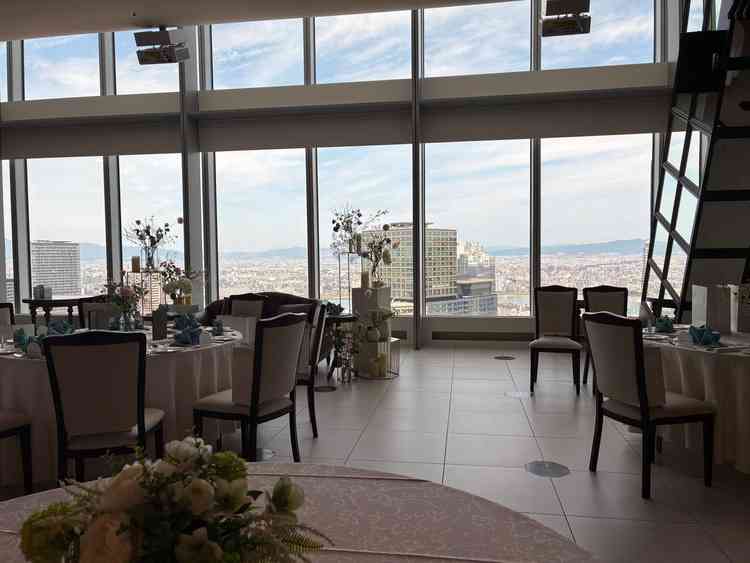 二つ目の披露宴会場です。眺めが最高でした。