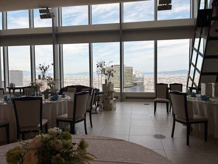 二つ目の披露宴会場です。眺めが最高でした。