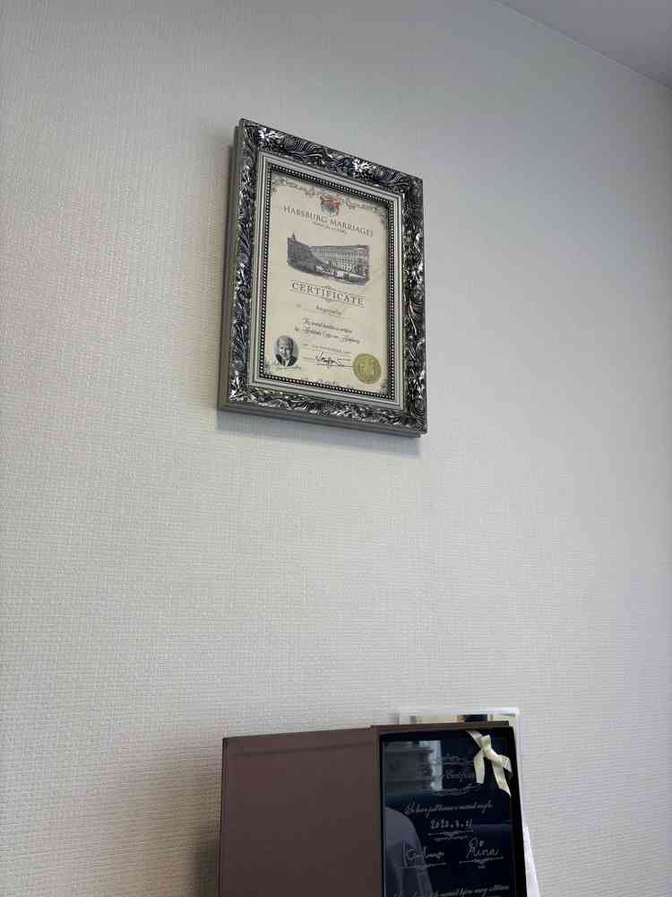 ハプスブルク家から認められた結婚式場だそうです。