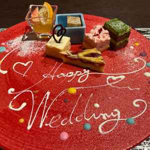 試食のデザートがかわいい