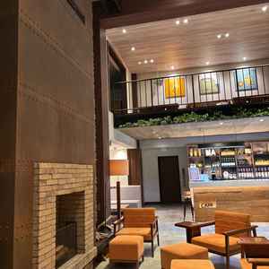 待合スペースもタイプでした