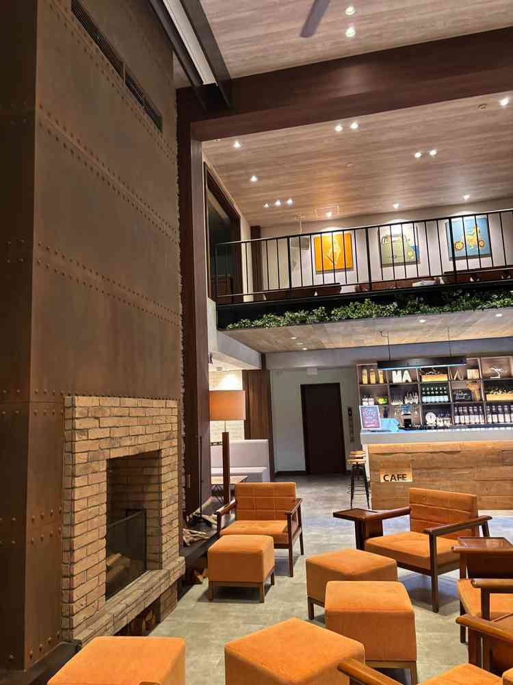 待合スペースもタイプでした