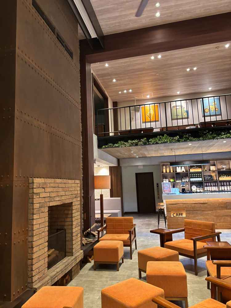 待合スペースもタイプでした