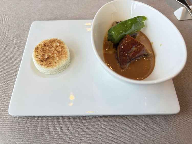 ブライダルフェアでいただいた料理です。