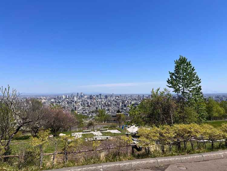 教会を出た後の景色