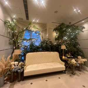 最後のお見送りスペースも可愛い