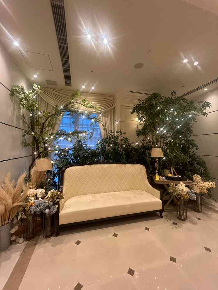 最後のお見送りスペースも可愛い