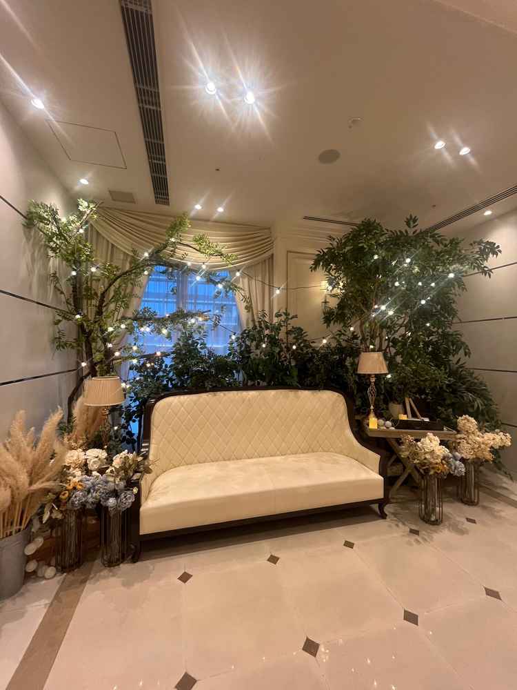 最後のお見送りスペースも可愛い