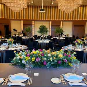 新郎新婦目線の披露宴会場