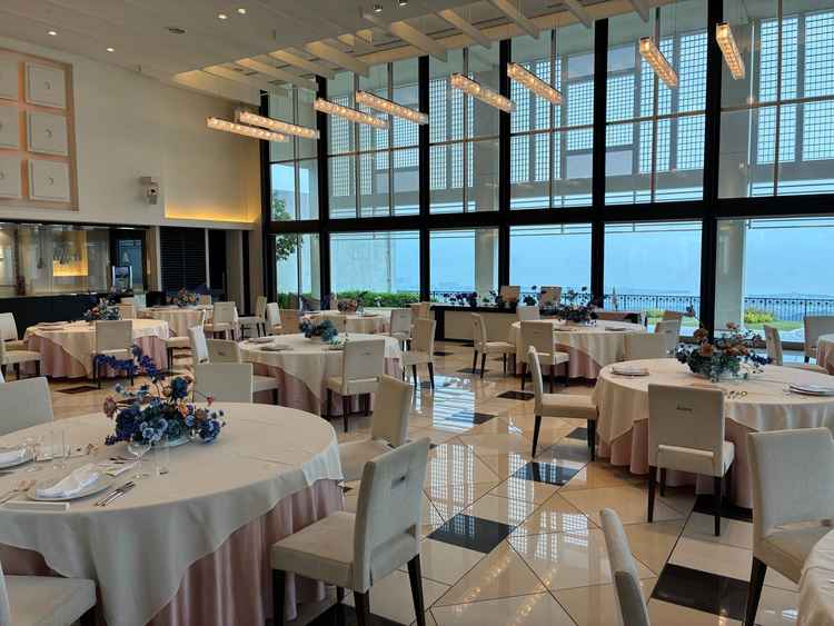 綺麗な景色が見れる披露宴会場