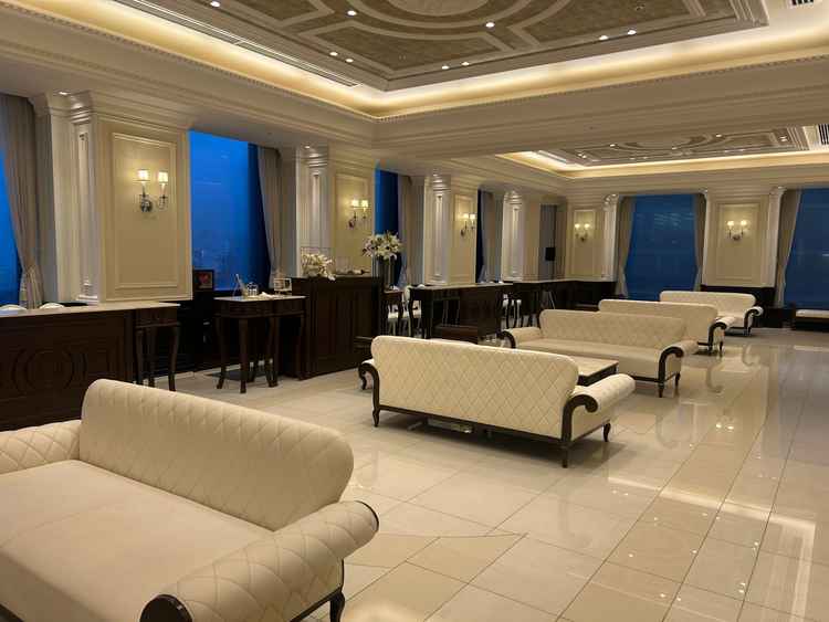 ロビーが広かったです。フロア全体を貸し切ゲストの方々も周りに過度に気を遣わずゆっくり過ごせそうです♪