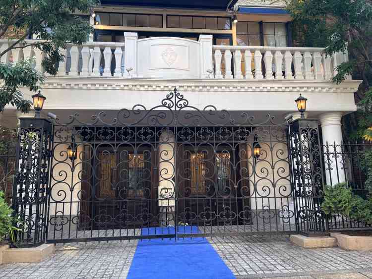 ヴィクトリアガーデン恵比寿迎賓館の外観写真。緑に囲まれており素敵な雰囲気でした。