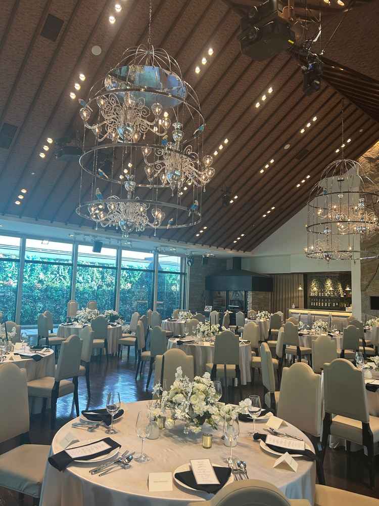 収容人数が多い方の会場も開放感があって素敵でした