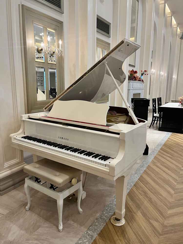 グランドピアノがあることが確認できました。また、移動も可能なことが分かりました。