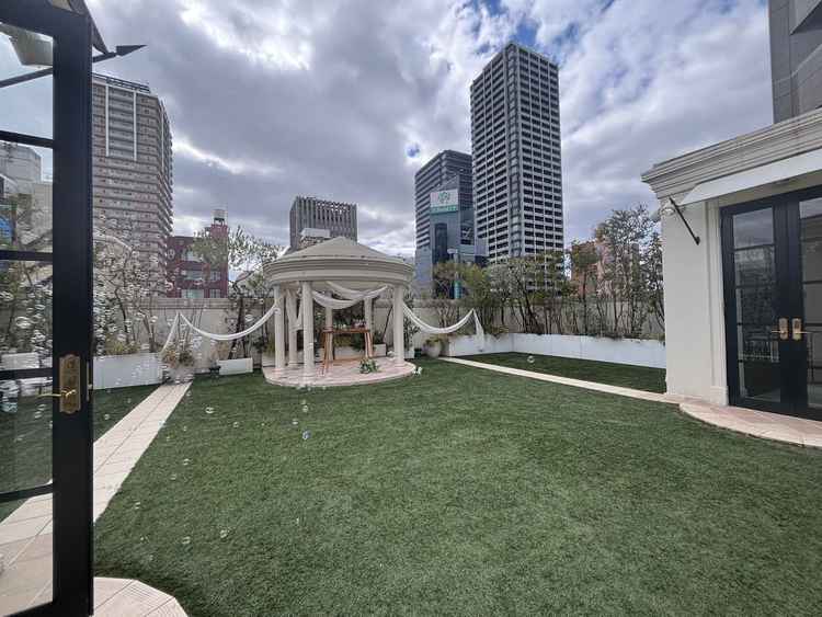 屋上ガーデンの開いてすぐの様子