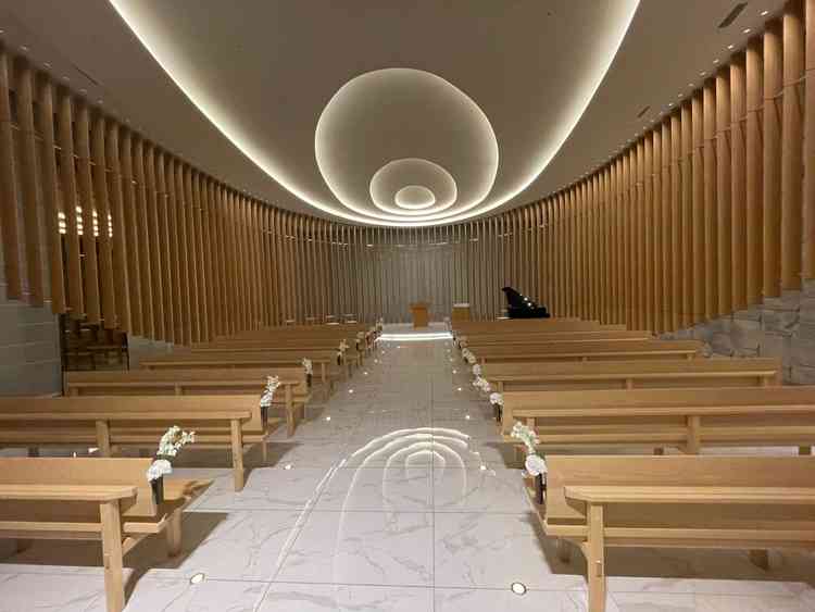 チャペルの画像になります。他にはないデザインで素敵でした。