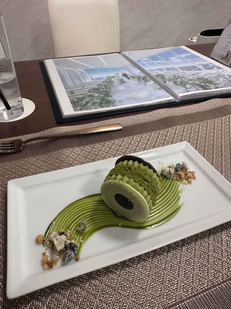 エンというデザートも名前の由来も素敵で万人受けのある抹茶なのがいい！