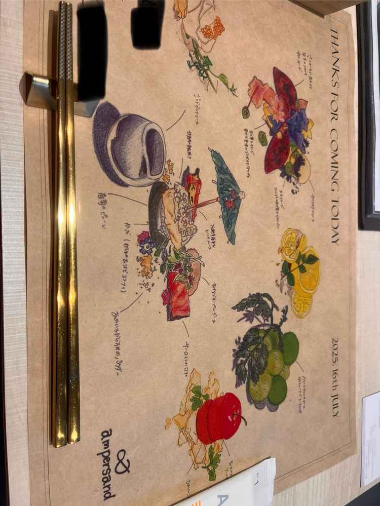 名前入りのペーパーが用意されてました！