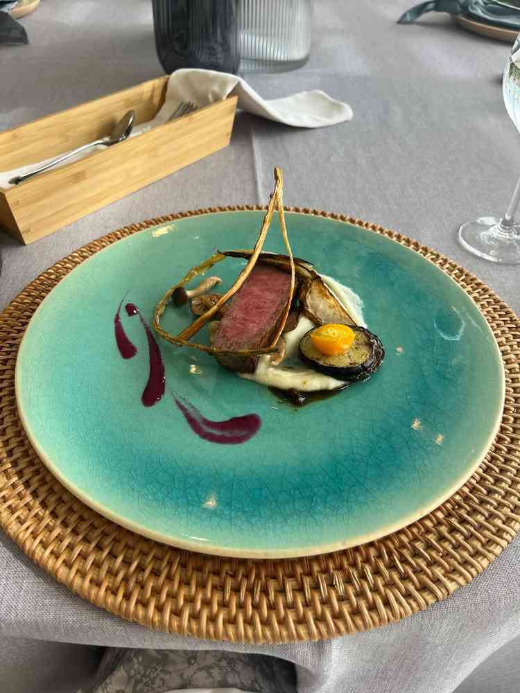 この日限定で出して頂いた地元の特産牛