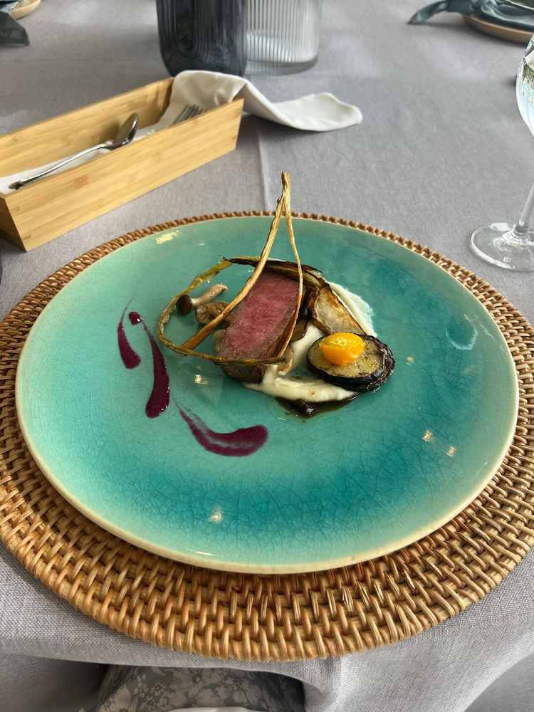 この日限定で出して頂いた地元の特産牛