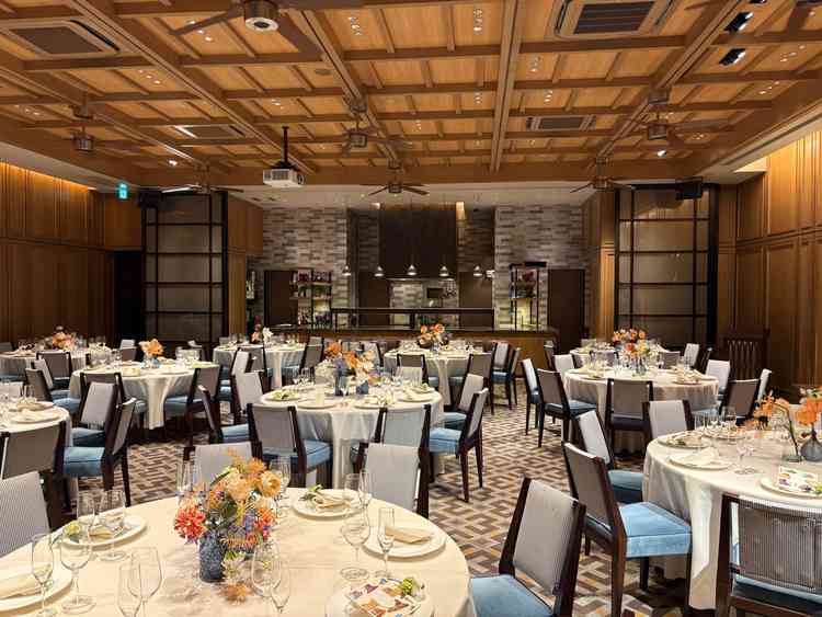 地下の披露宴会場