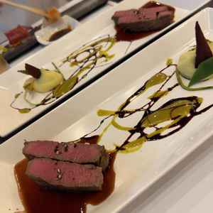 試食のお肉