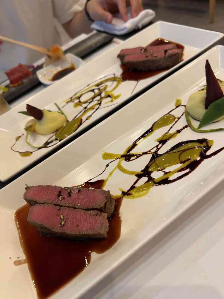 試食のお肉