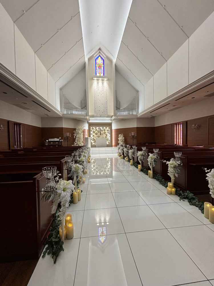 チャペル照明のバリエーションを見せて頂きました。