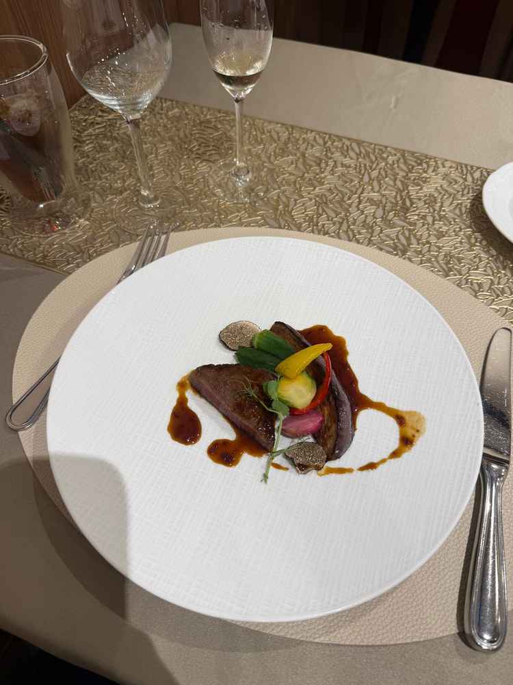 オリーブ牛の試食。美味しかったです。食事メニューは柔軟に相談可能とのことでした。