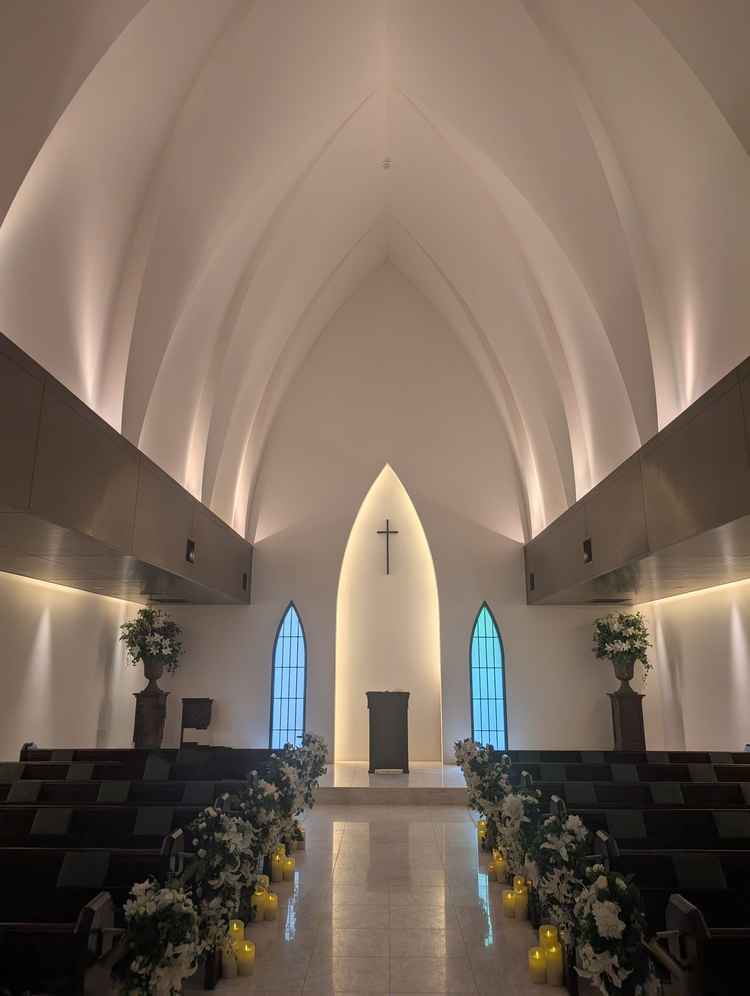 チャペルの中。荘厳な感じ。