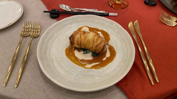 試食のメイン料理はお魚料理を食べました。お肉は得意じゃないので、 嬉しかったですし、本当に美味い！