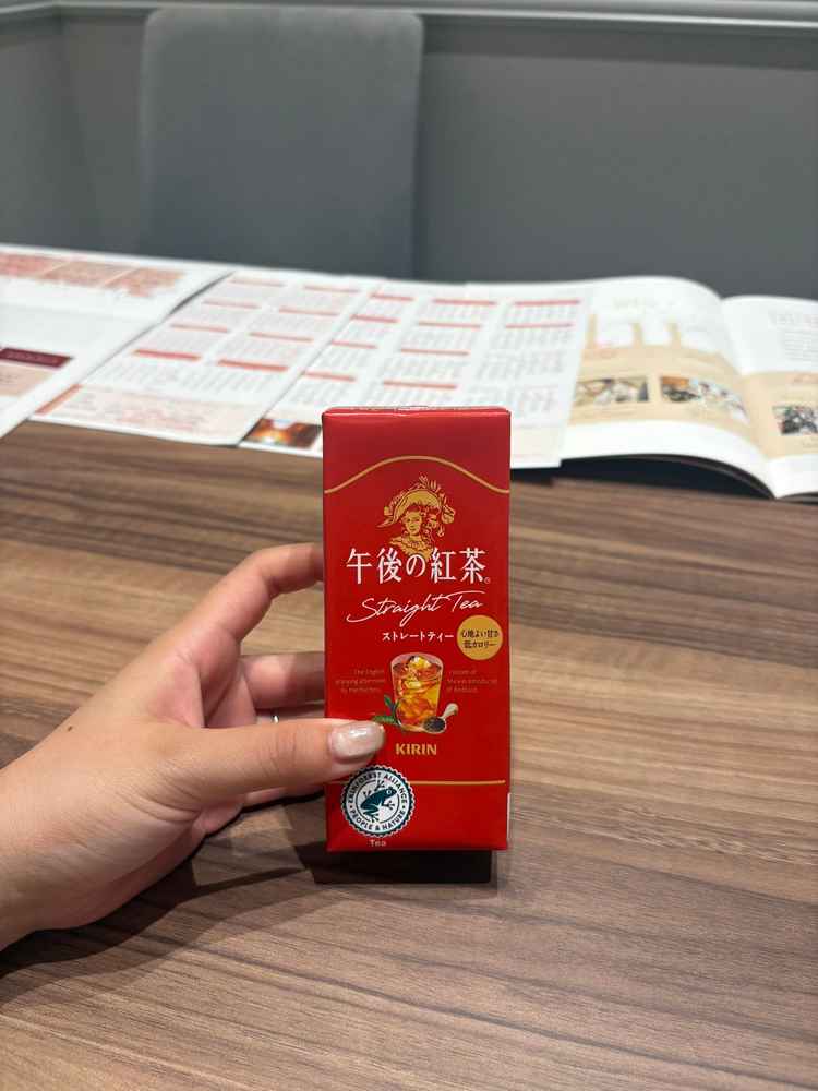 試食の後に飲み物いただきました。