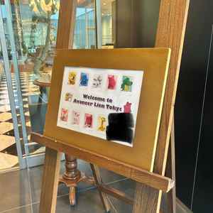 アンケートに好きなキャラクターを記載したら、素敵なウェルカムボードを作成いただきました。