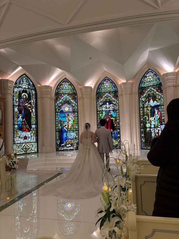 模擬挙式の様子。