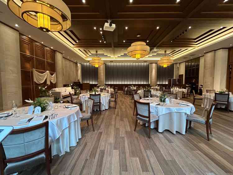 十分なキャパシティの披露宴会場