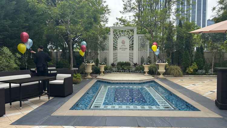 披露宴の横のスペースで自由にカスタマイズできる。披露宴開始前にみんなと触れ合えるのが良い