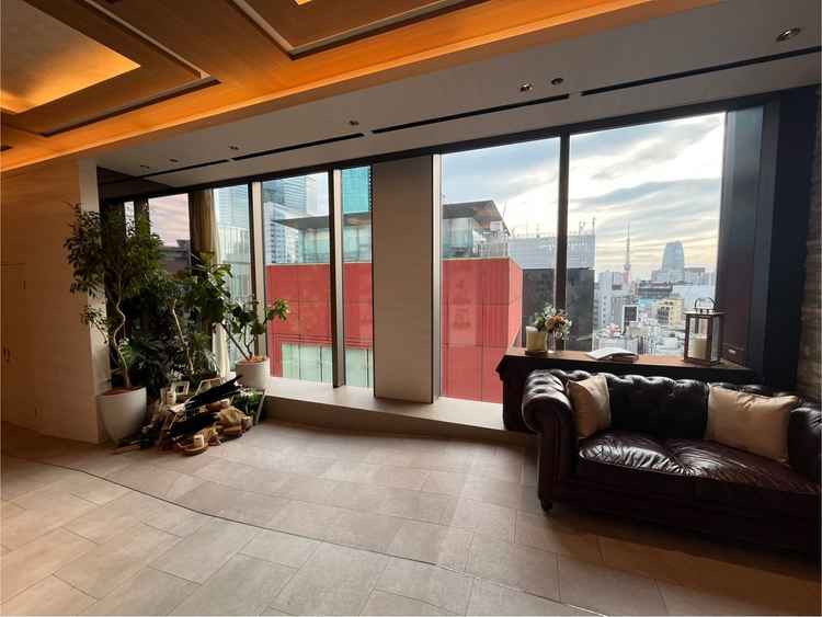 披露宴会場の前室のスペース。写真撮影スペースにできそうだった。