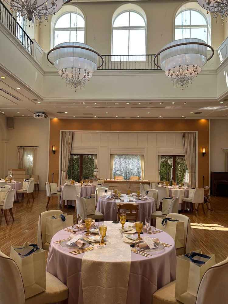 イタリア館。この日はラプンツェルのような色合いになっていて素敵でした。