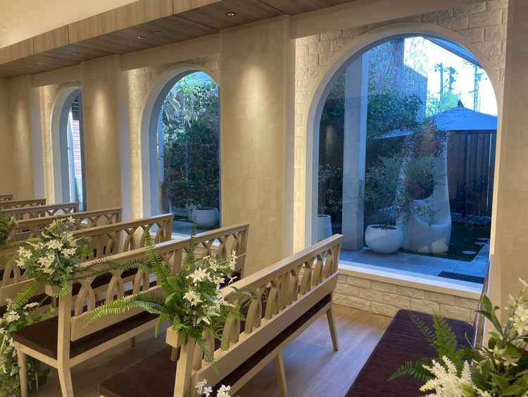 チャペルからは外も見えてとても良かった。