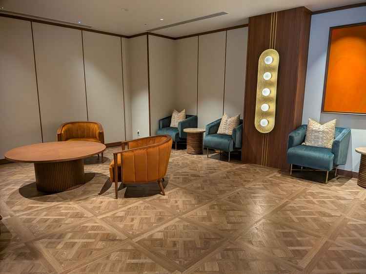 ホテル内の色使いがおしゃれでした。