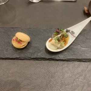 試食の内容は和テイストのフレンチで美味しかった