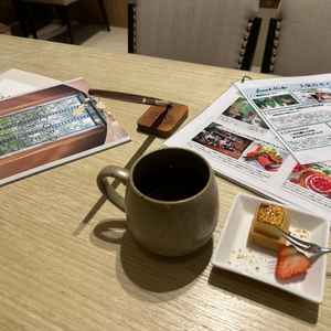 デザートは受付時に運んでくれたおかげで、待つ時間も短く感じて色々資料を見ながらゆっくりできました。