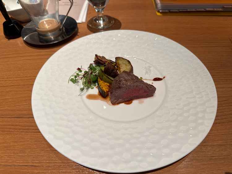 試食のフィレ肉！温野菜と一緒に食べると優しい味付けでとてもおいしかった。