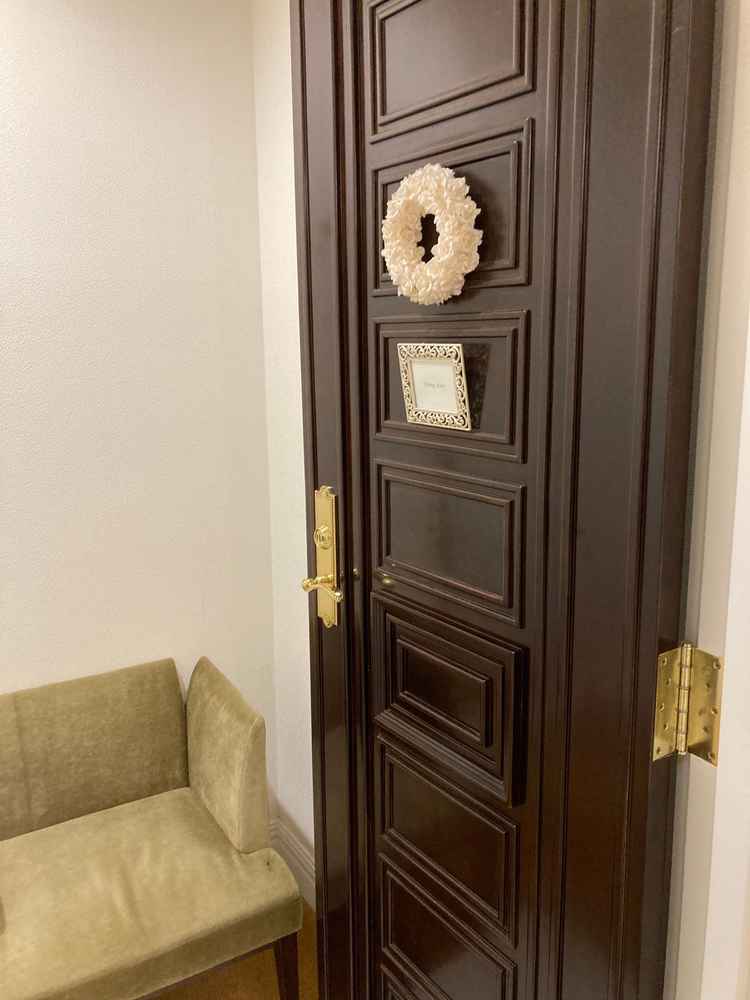 鍵付きのフィッテングルームでした。