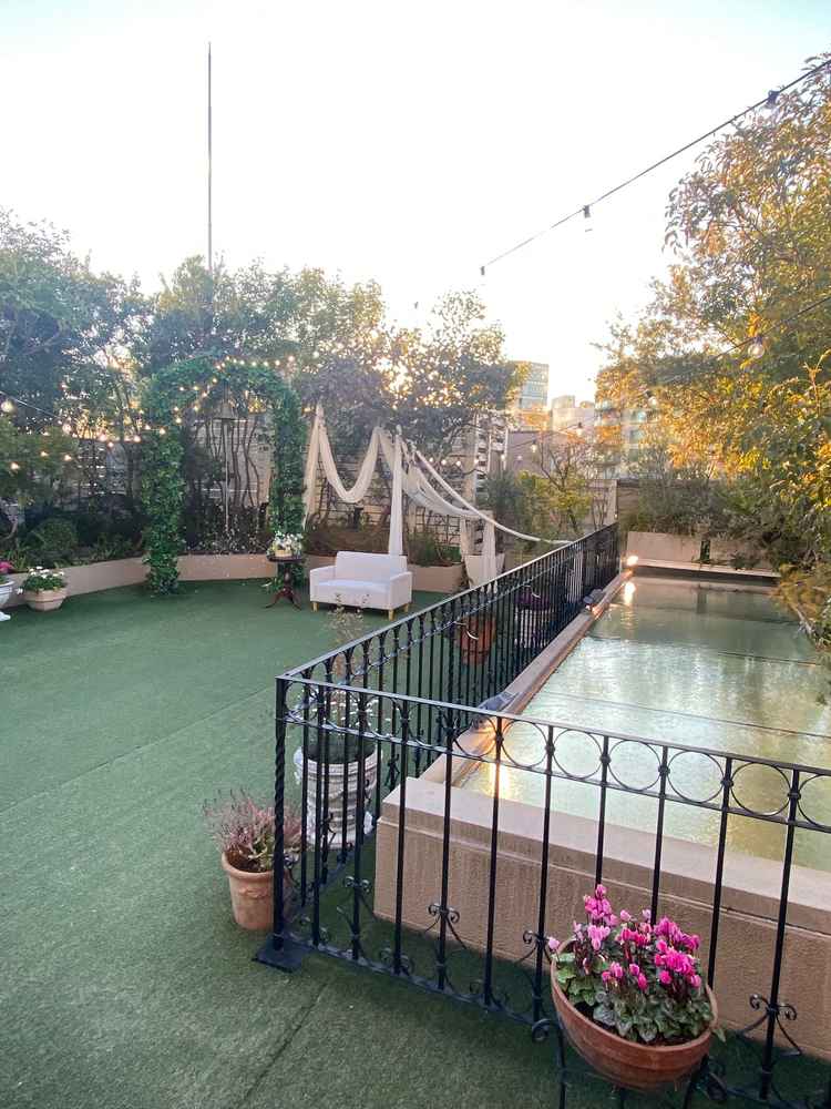 屋上のガーデン