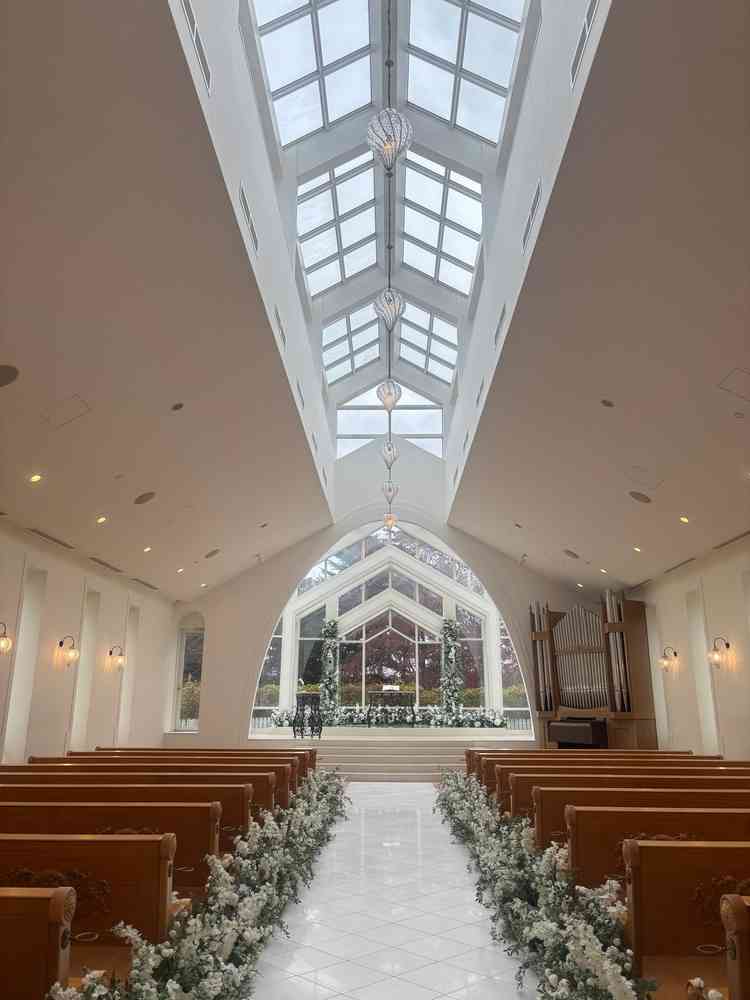 開放感のある素敵なチャペルでした
